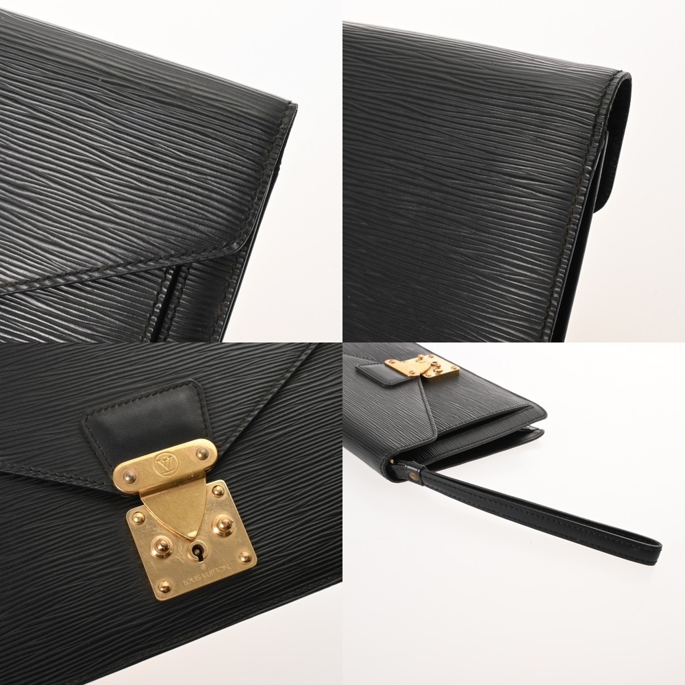 Louis Vuitton Epi Series Dragonne Noir Black Leather Shoulder Bag - Picture 7 of 10